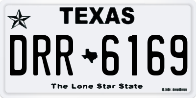 TX license plate DRR6169