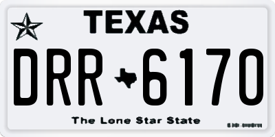 TX license plate DRR6170