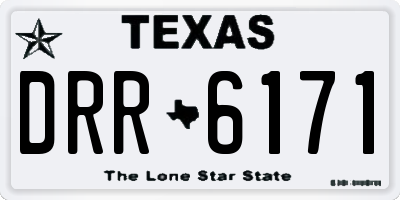 TX license plate DRR6171