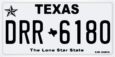 TX license plate DRR6180