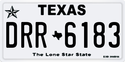 TX license plate DRR6183