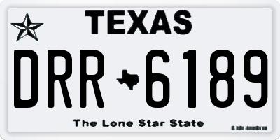 TX license plate DRR6189