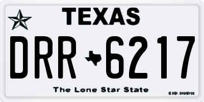 TX license plate DRR6217