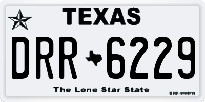 TX license plate DRR6229