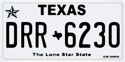 TX license plate DRR6230