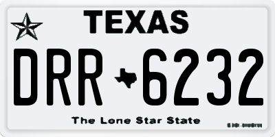 TX license plate DRR6232