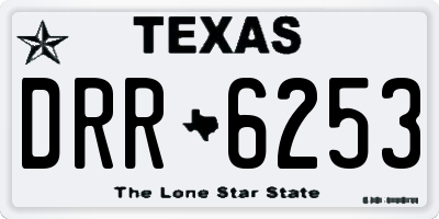 TX license plate DRR6253