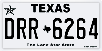TX license plate DRR6264