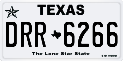 TX license plate DRR6266