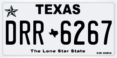 TX license plate DRR6267
