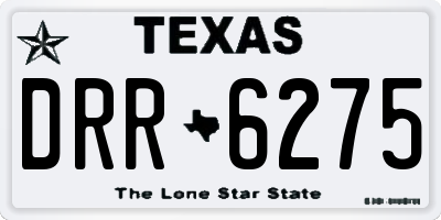 TX license plate DRR6275