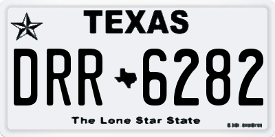 TX license plate DRR6282