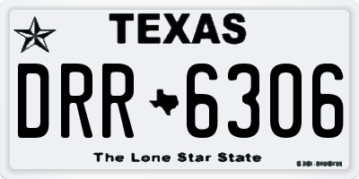 TX license plate DRR6306