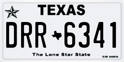 TX license plate DRR6341