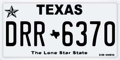 TX license plate DRR6370