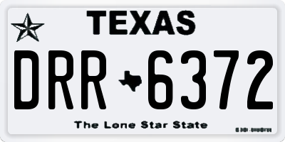 TX license plate DRR6372