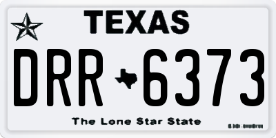 TX license plate DRR6373