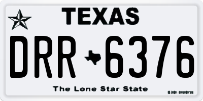 TX license plate DRR6376