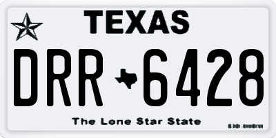 TX license plate DRR6428