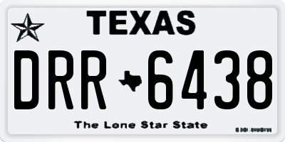 TX license plate DRR6438
