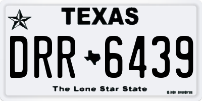 TX license plate DRR6439