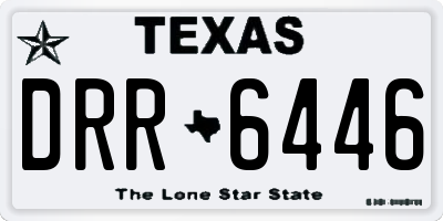 TX license plate DRR6446