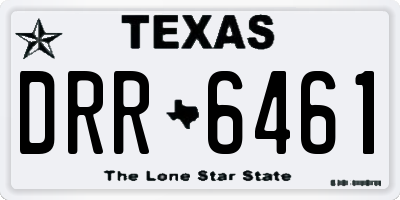 TX license plate DRR6461