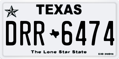 TX license plate DRR6474