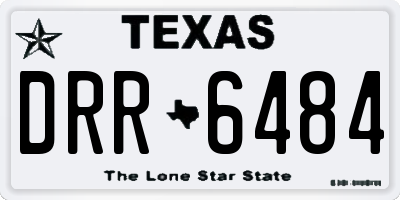 TX license plate DRR6484
