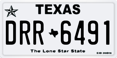 TX license plate DRR6491