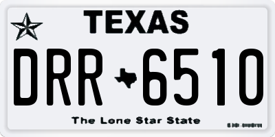 TX license plate DRR6510