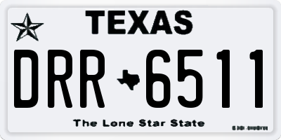 TX license plate DRR6511