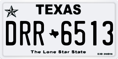 TX license plate DRR6513