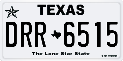 TX license plate DRR6515