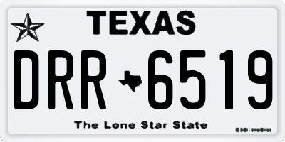TX license plate DRR6519