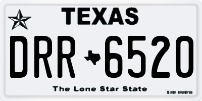 TX license plate DRR6520