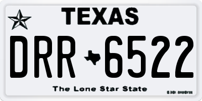 TX license plate DRR6522