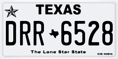 TX license plate DRR6528