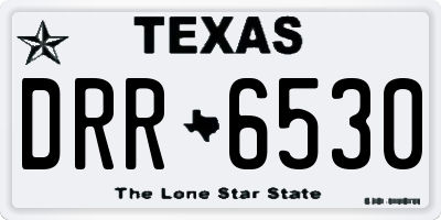 TX license plate DRR6530