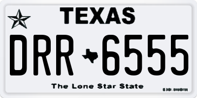 TX license plate DRR6555