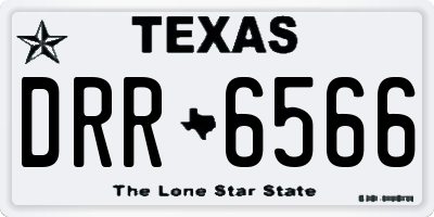 TX license plate DRR6566