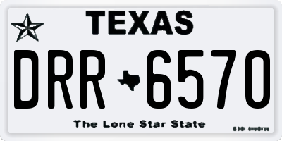 TX license plate DRR6570