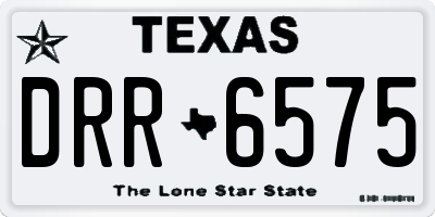TX license plate DRR6575