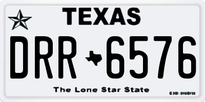 TX license plate DRR6576