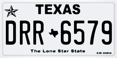 TX license plate DRR6579