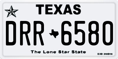 TX license plate DRR6580