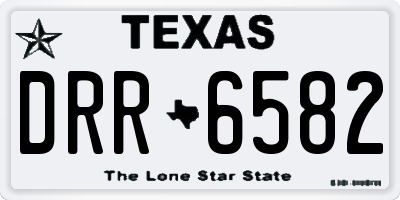 TX license plate DRR6582