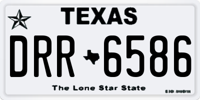 TX license plate DRR6586