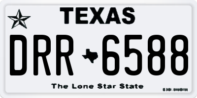 TX license plate DRR6588