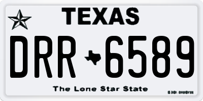 TX license plate DRR6589
